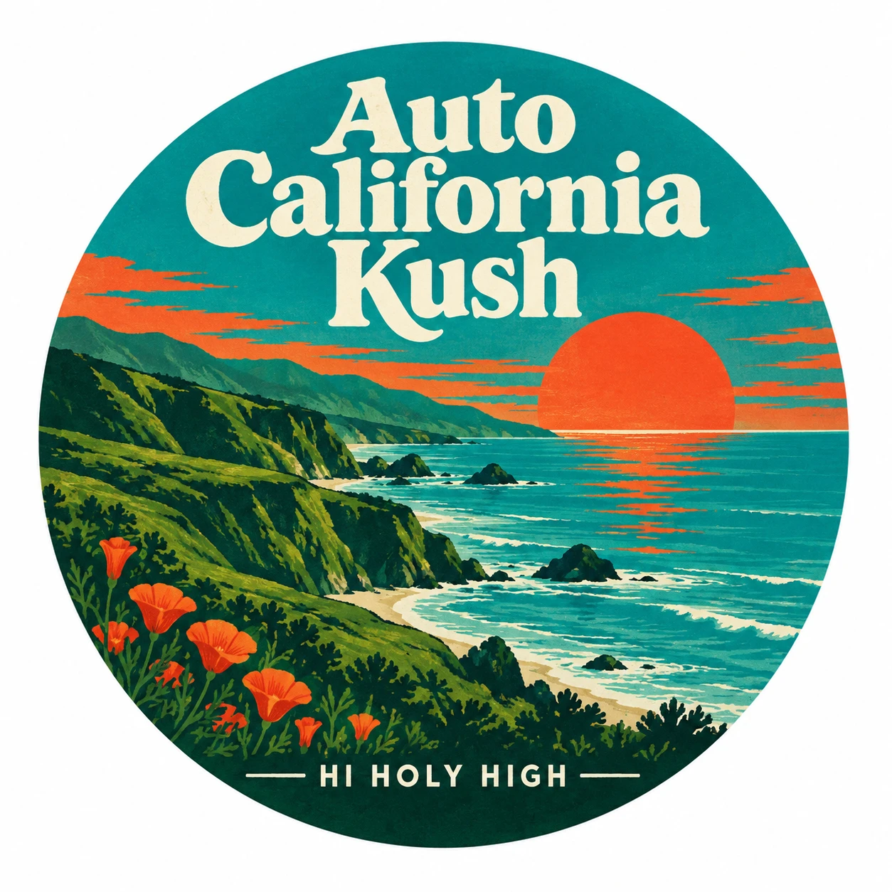 Arte provisional A-R1 · Auto California Kush