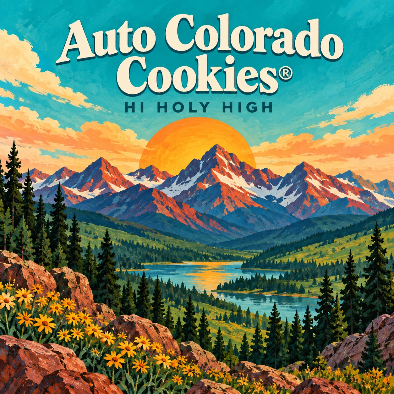 Arte provisional A-S1 · Auto Colorado Cookies®