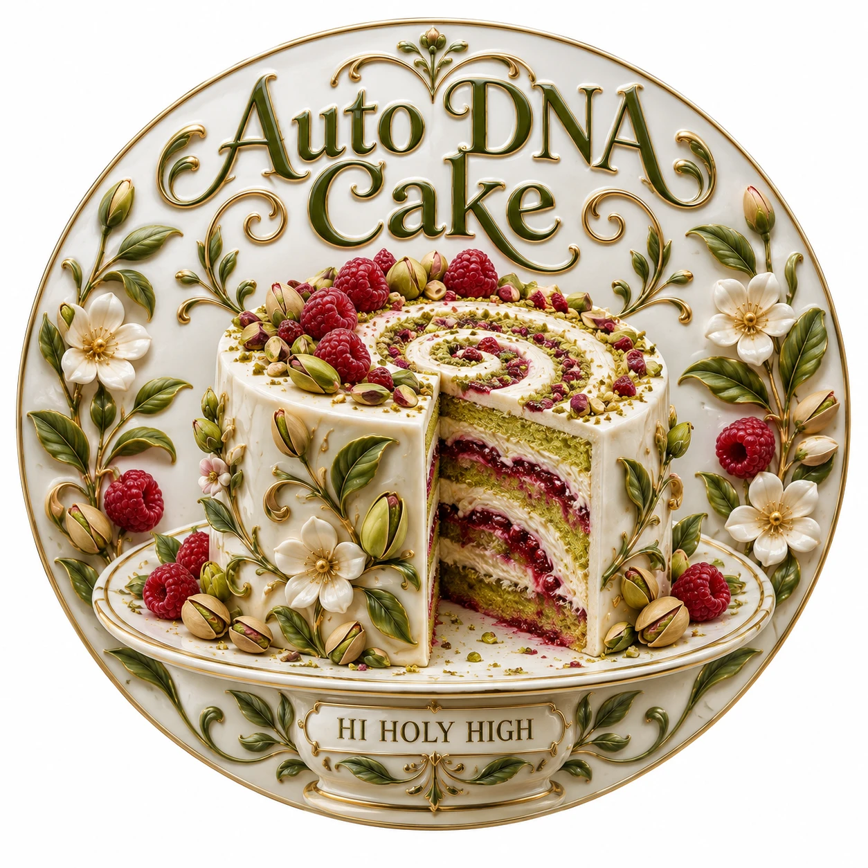 Arte provisional A-R1 · Auto DNA Cake