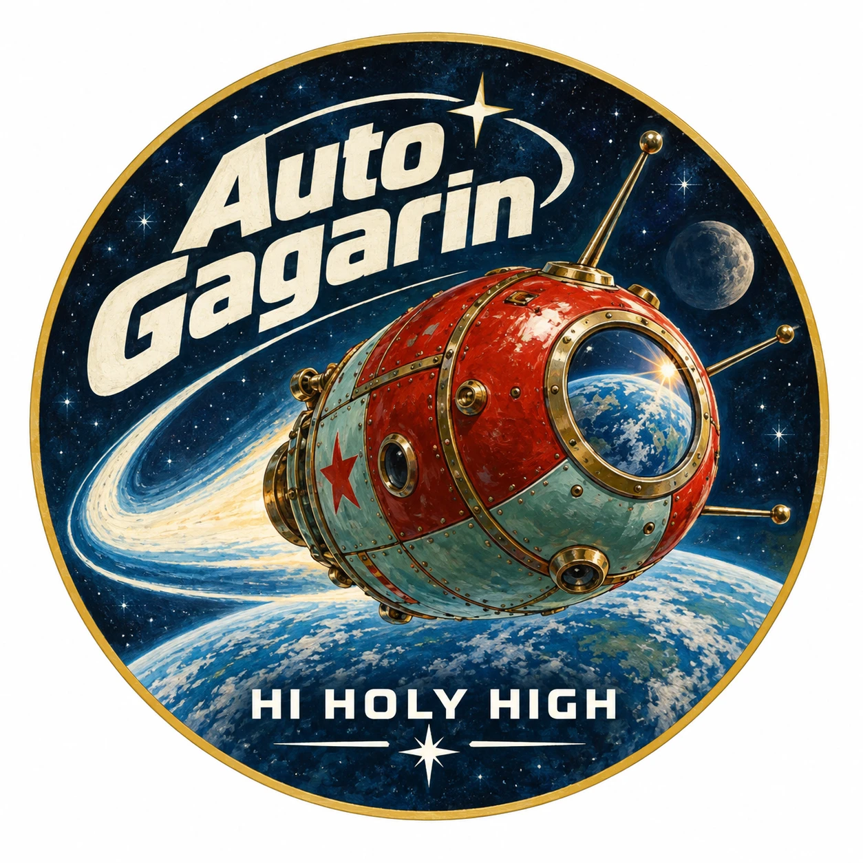 Arte provisional A-R1 · Auto Gagarin