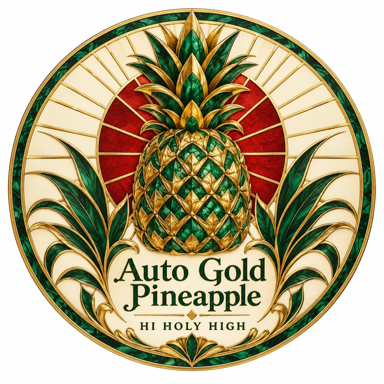 Arte provisional A-R1 · Auto Gold Pineapple