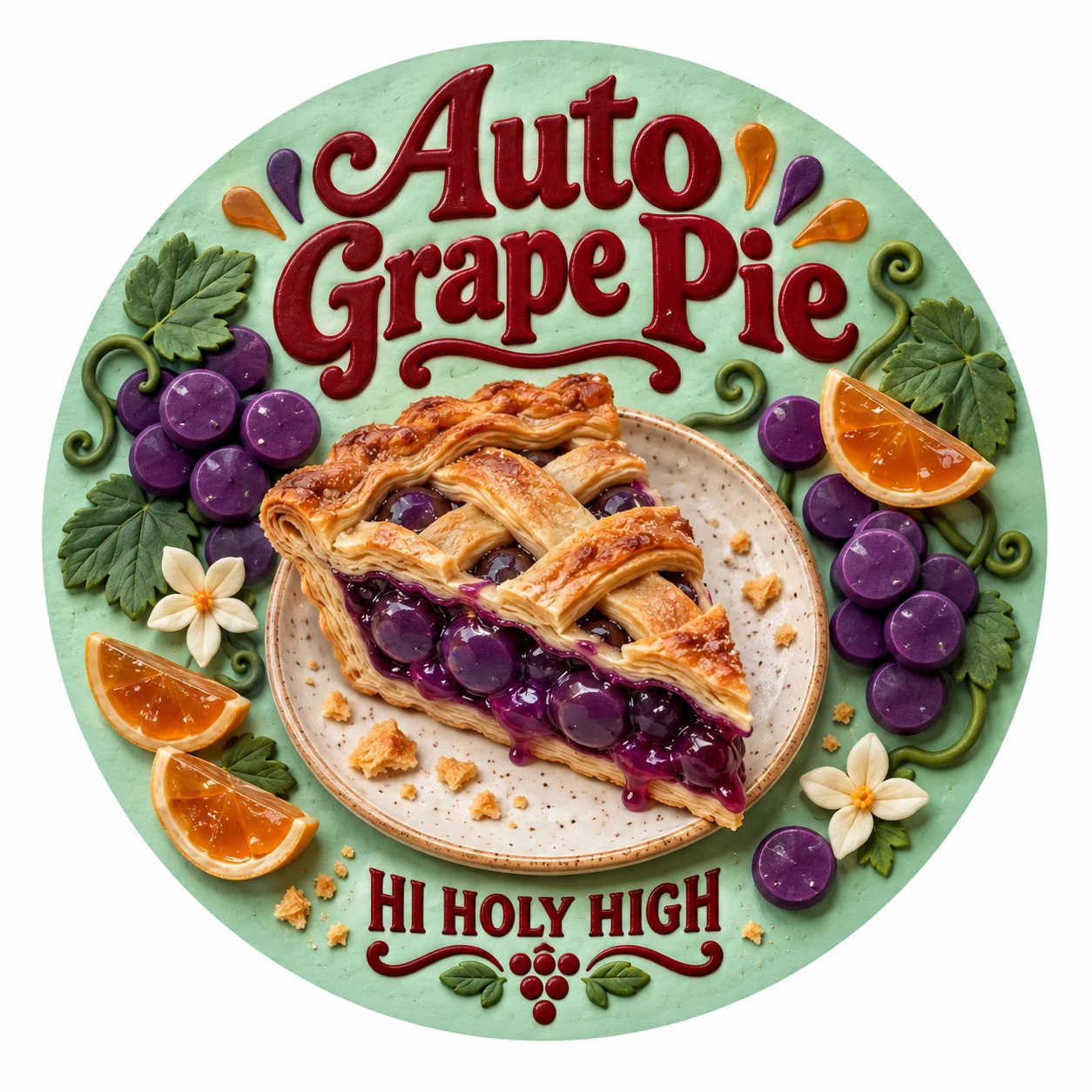 Arte provisional A-R1 · Auto Grape Pie