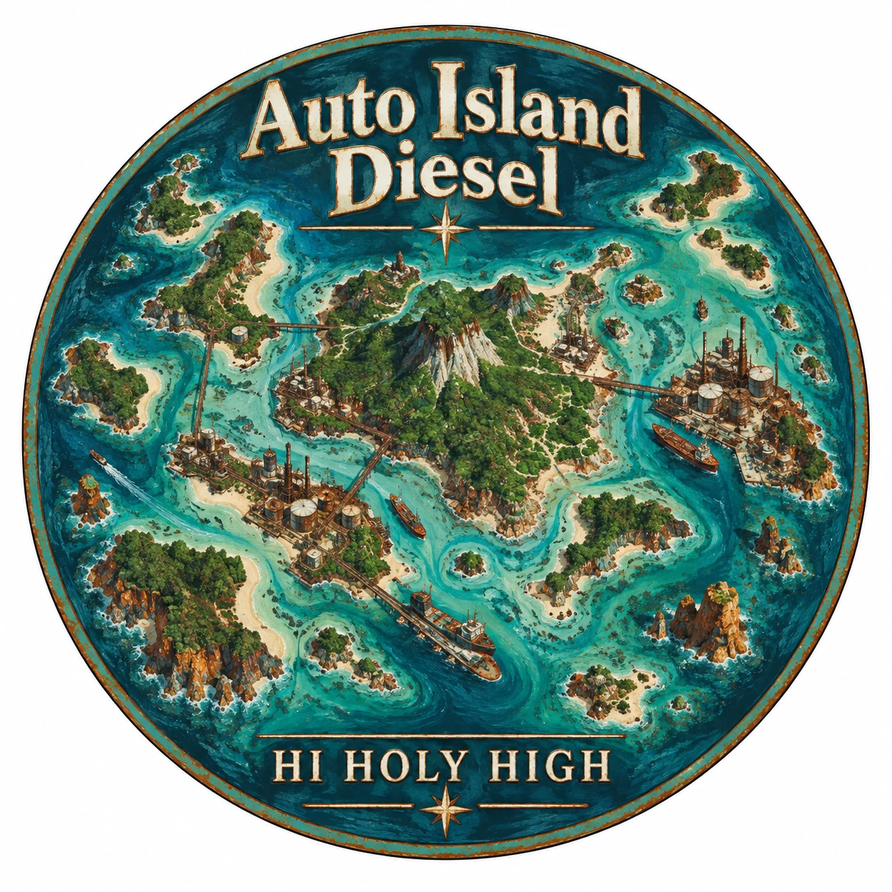 Arte provisional A-R1 · Auto Island Diesel