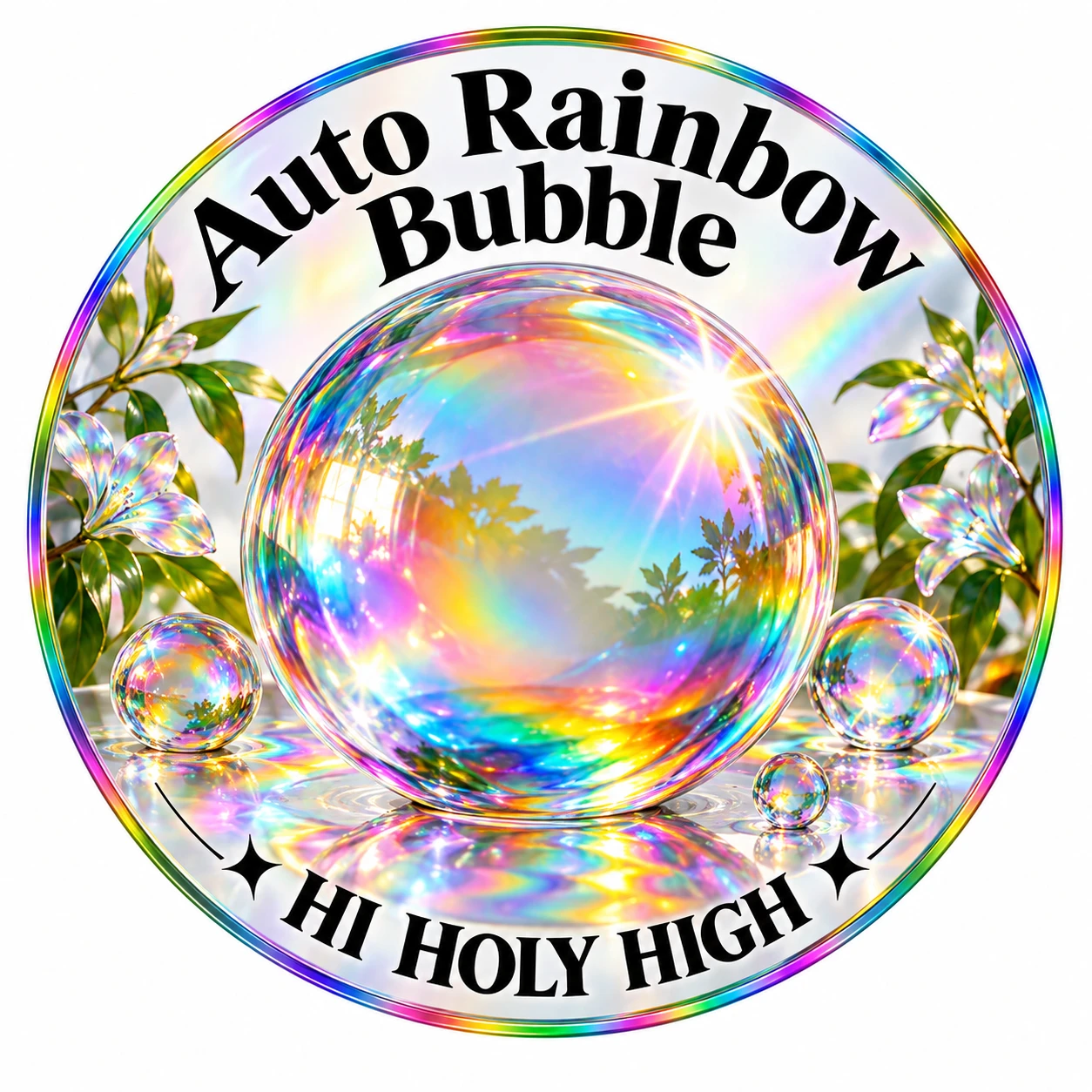 Provisional artwork A-R1 · Auto Rainbow Bubble