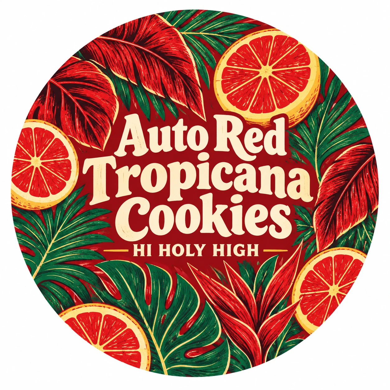 Arte provisional A-R1 · Auto Red Tropicana Cookies