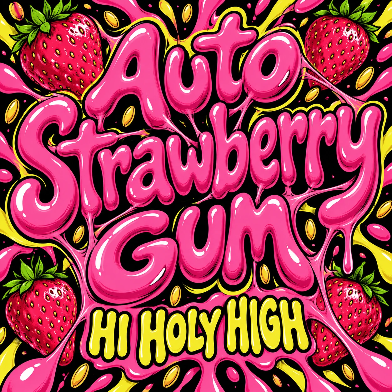 Arte provisional A-S1 · Auto Strawberry Gum