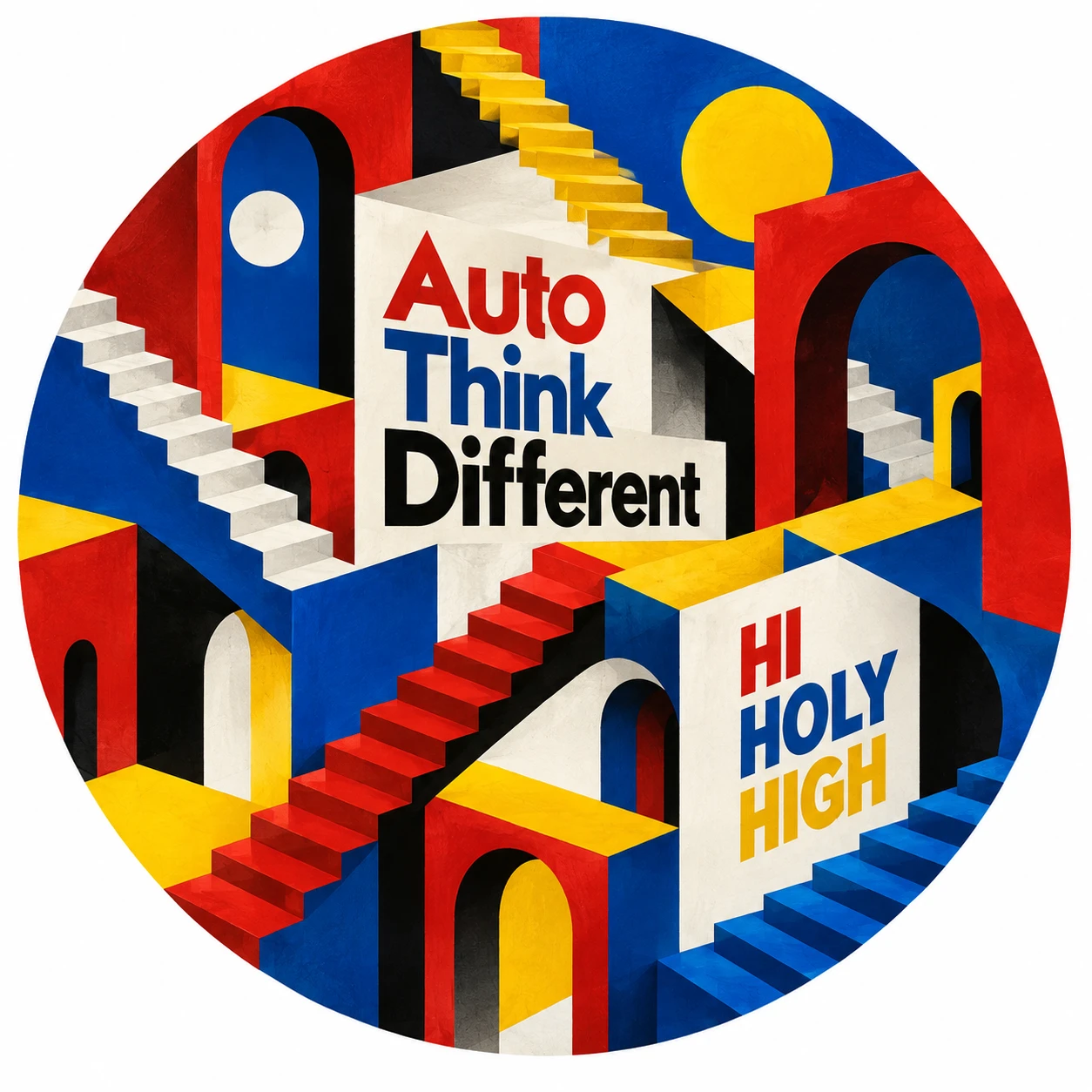 Arte provisional A-R1 · Auto Think Different