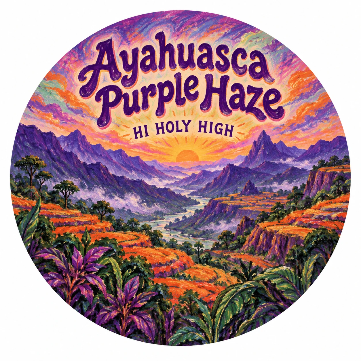 Arte provisional A-R1 · Ayahuasca Purple Haze