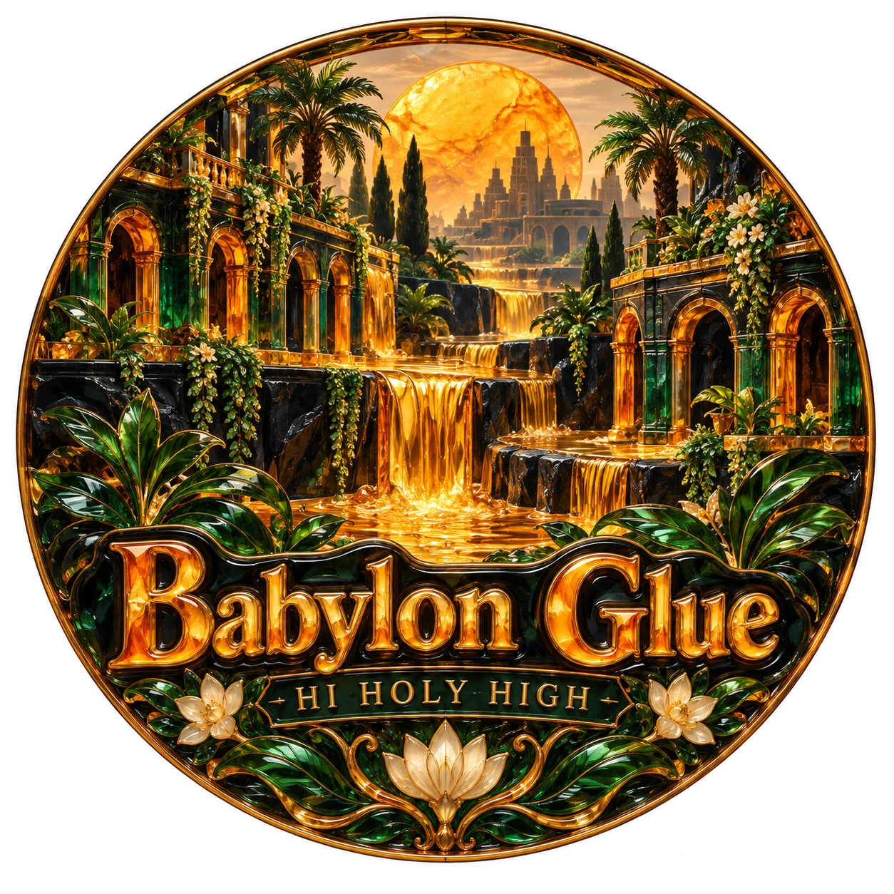 Arte provisional A-R1 · Babylon Glue