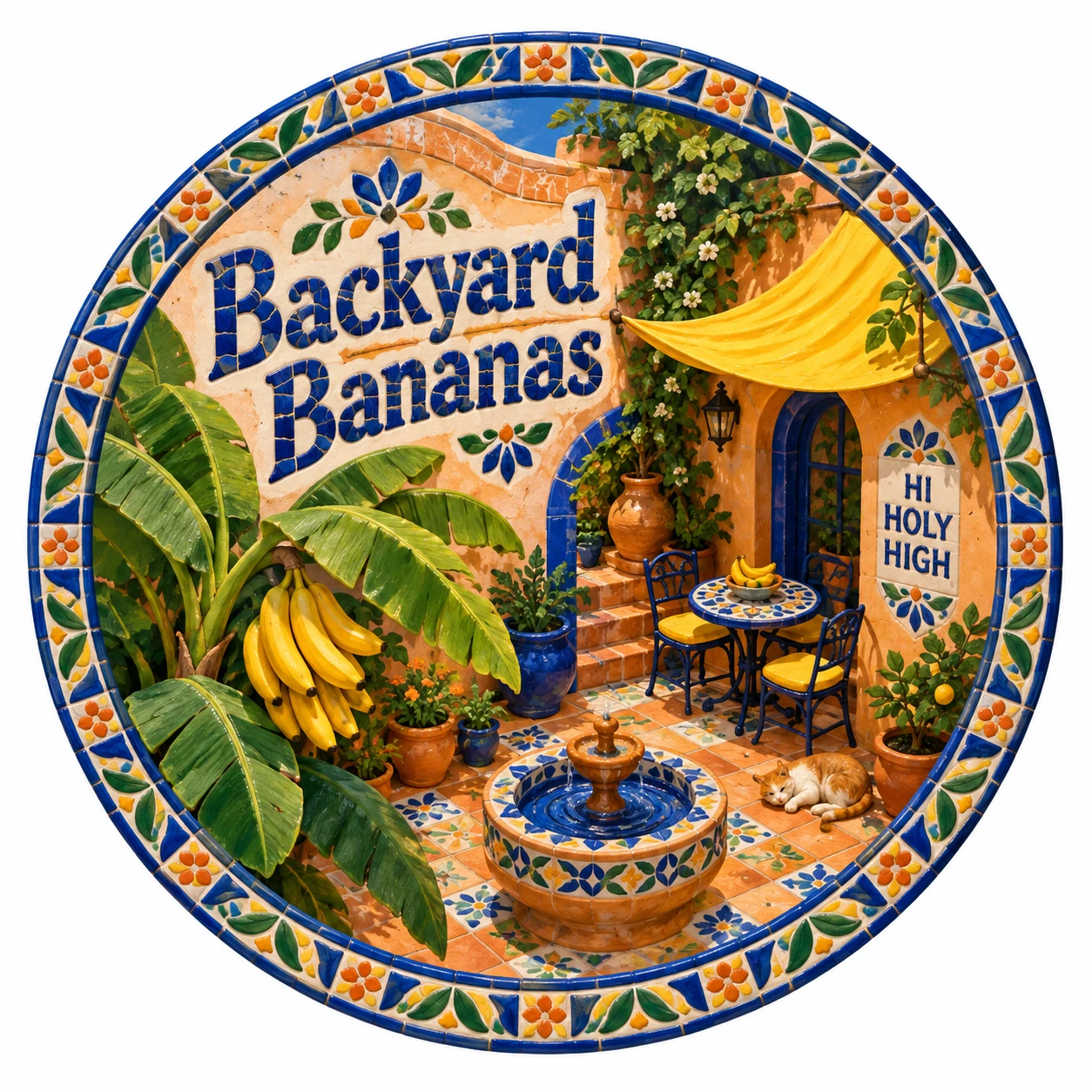 Arte provisional A-R1 · Backyard Bananas