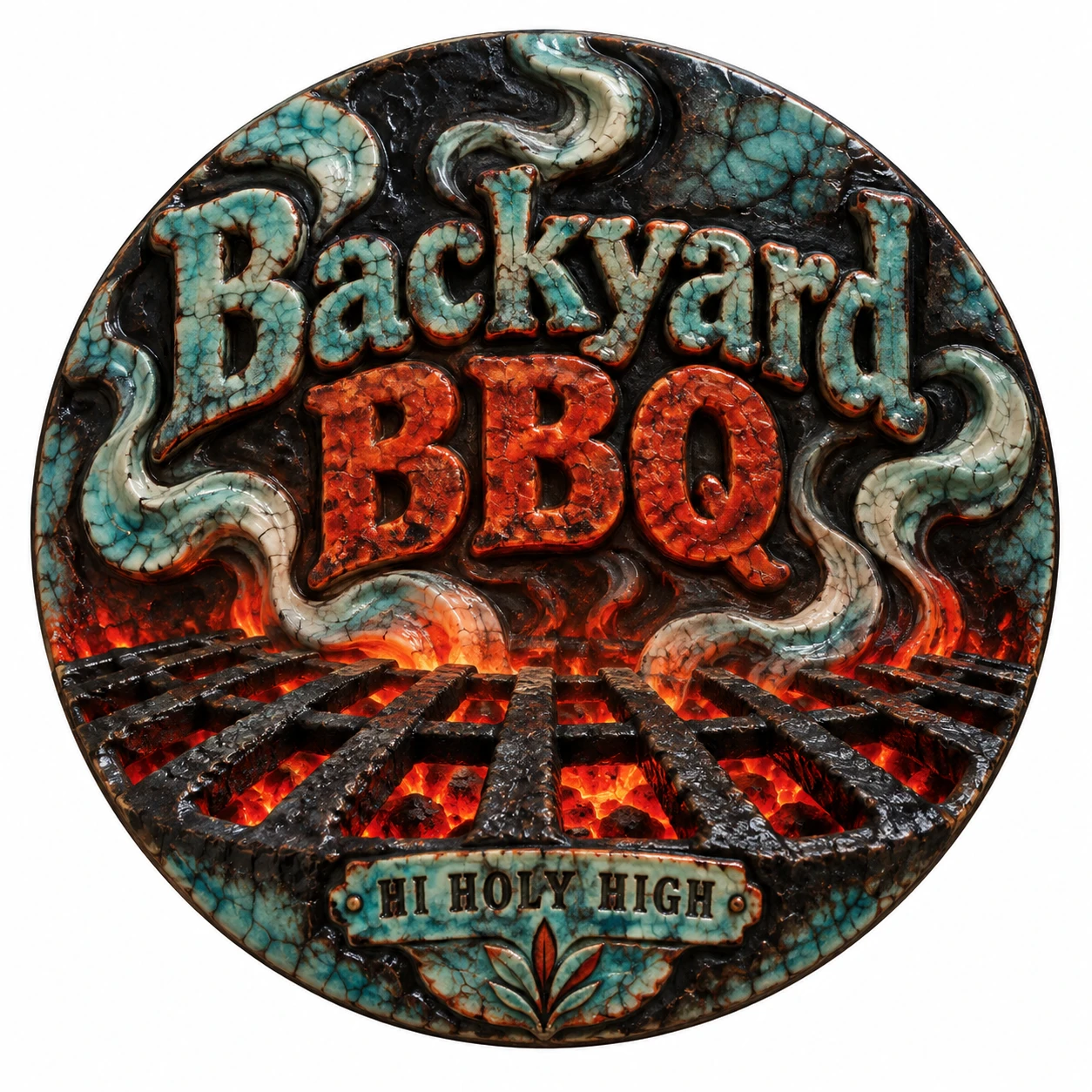 Arte provisional A-R1 · Backyard BBQ
