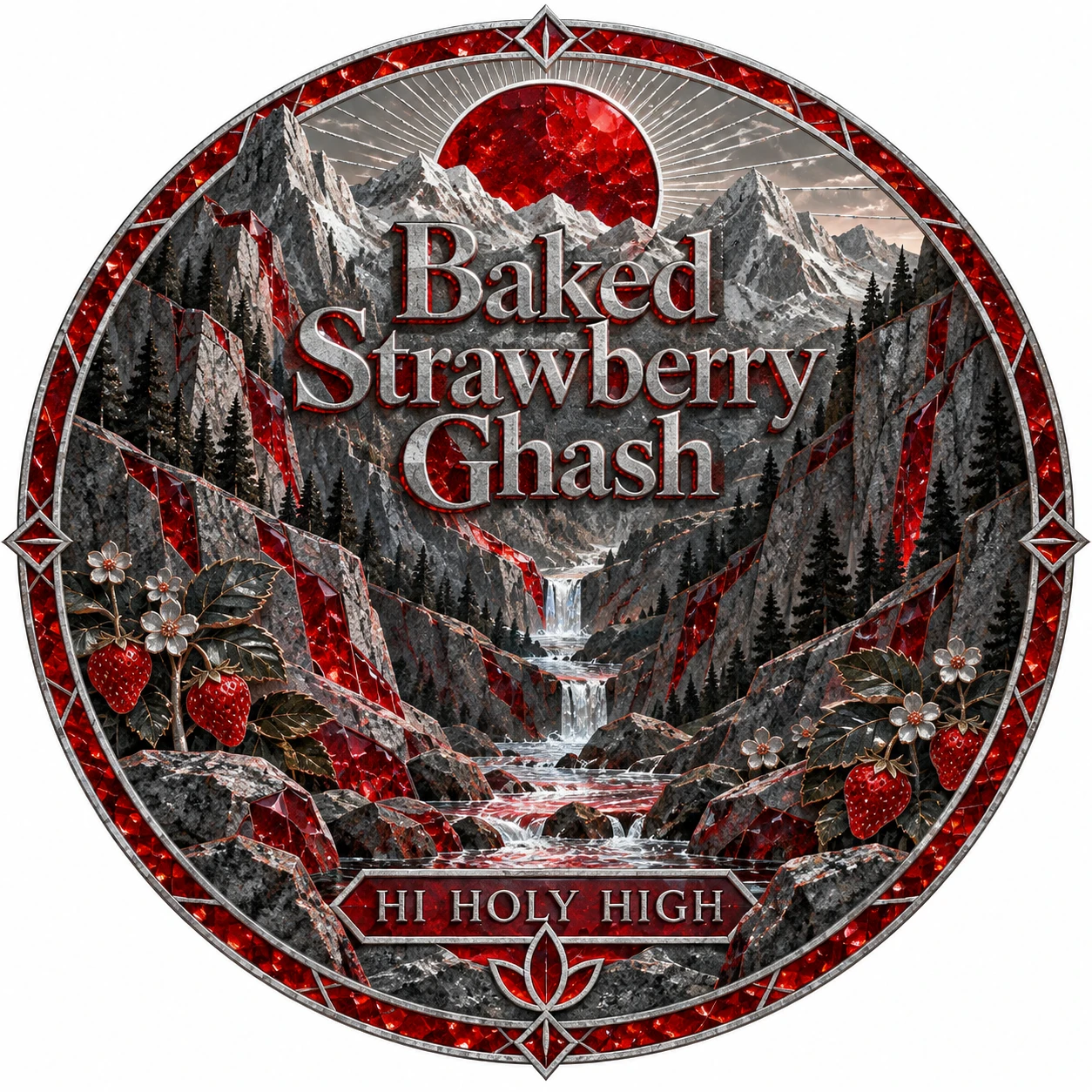 Arte provisional A-R1 · Baked Strawberry Ghash
