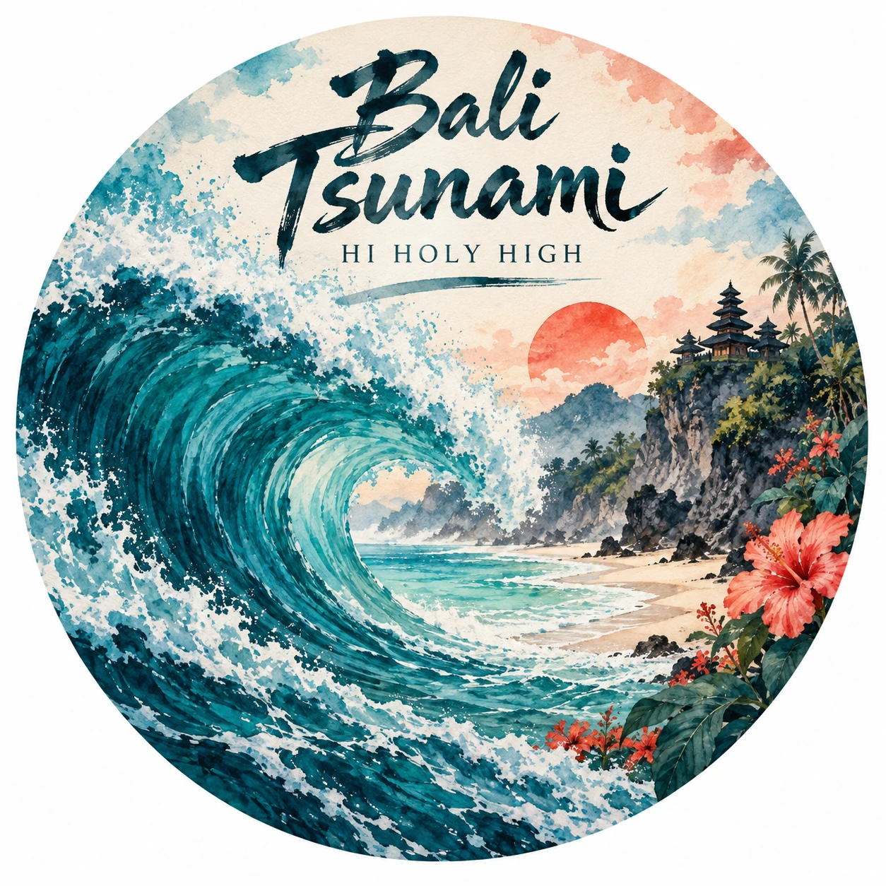 Arte provisional A-R1 · Bali Tsunami