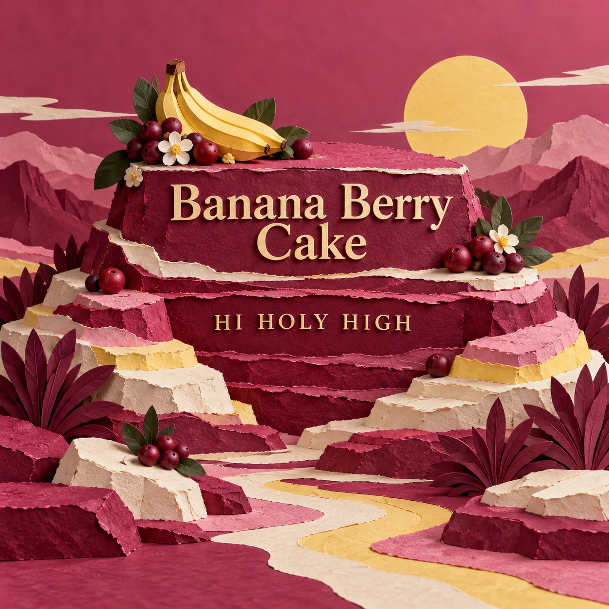 Arte provisional A-S1 · Banana Berry Cake