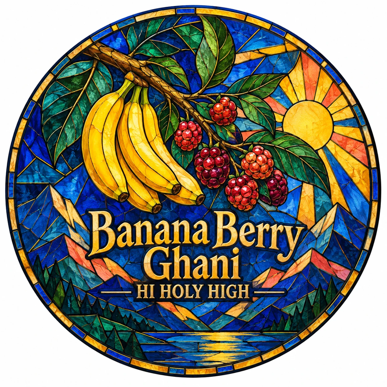 Arte provisional A-R1 · Banana Berry Ghani