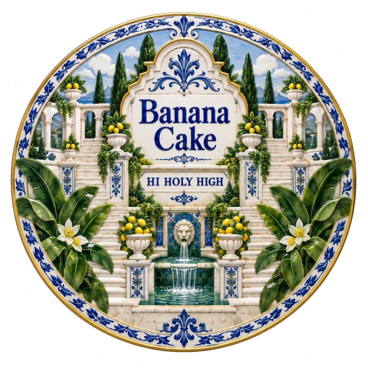 Arte provisional A-R1 · Banana Cake
