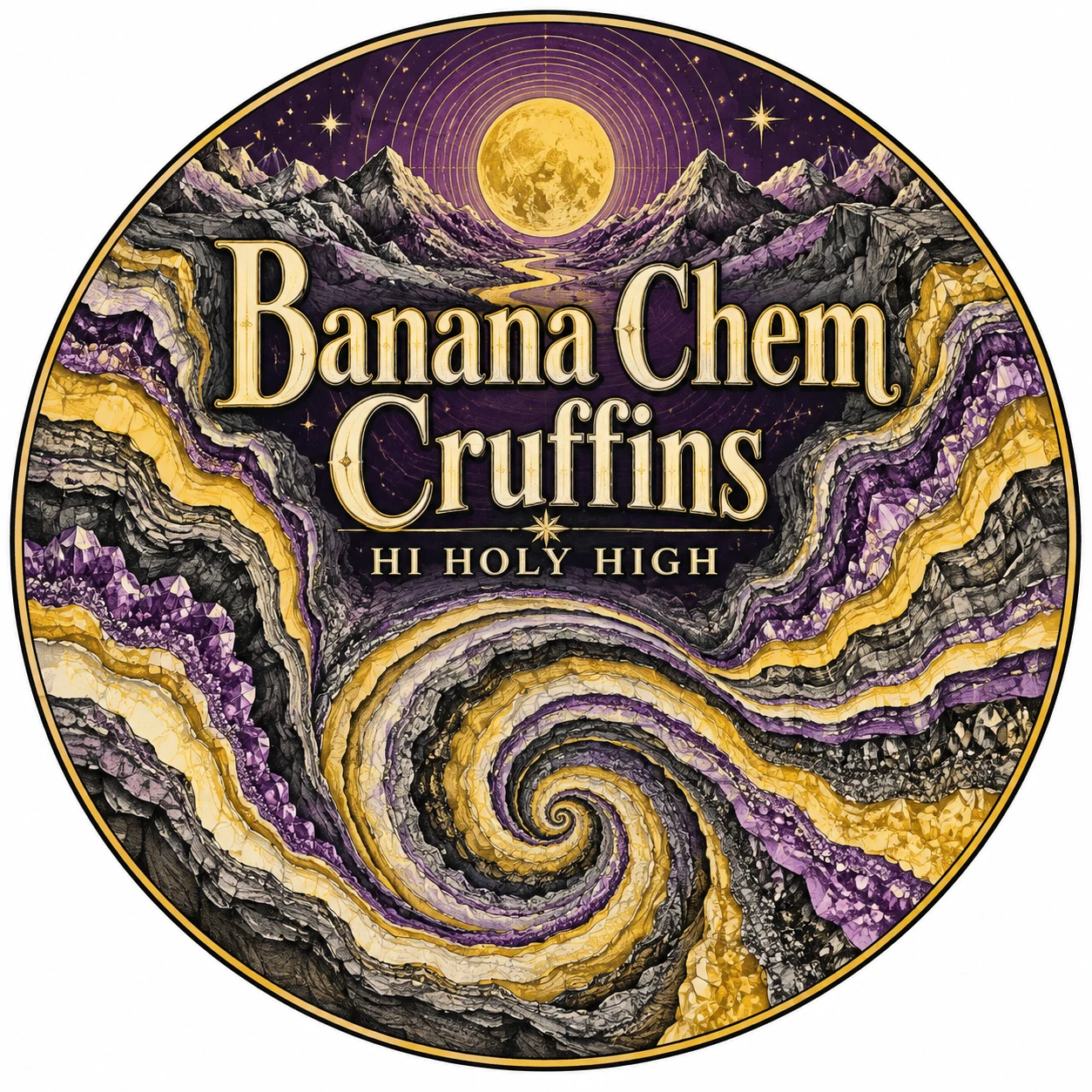 Arte provisional A-R1 · Banana Chem Cruffins