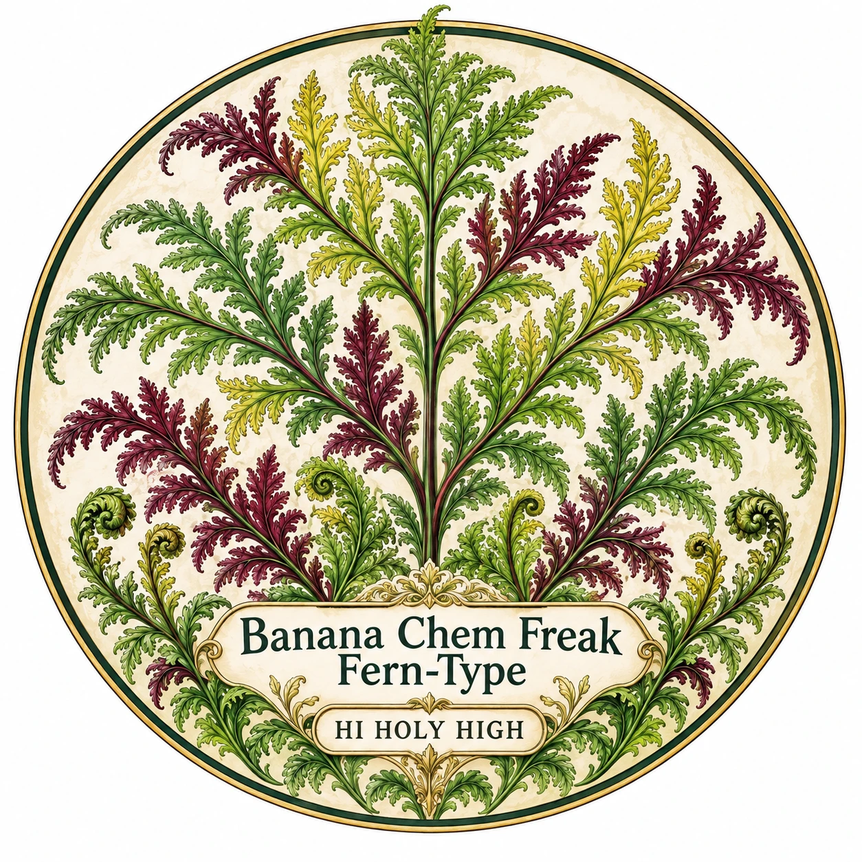 Arte provisional A-R1 · Banana Chem Freak Fern-Type
