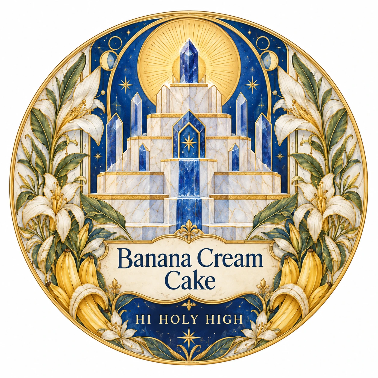 Arte provisional A-R1 · Banana Cream Cake