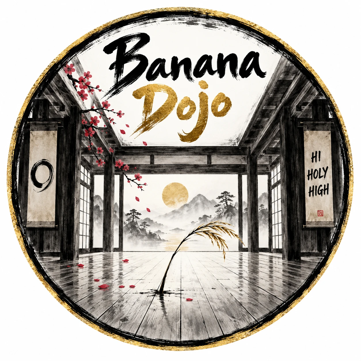 Arte provisional A-R1 · Banana Dojo