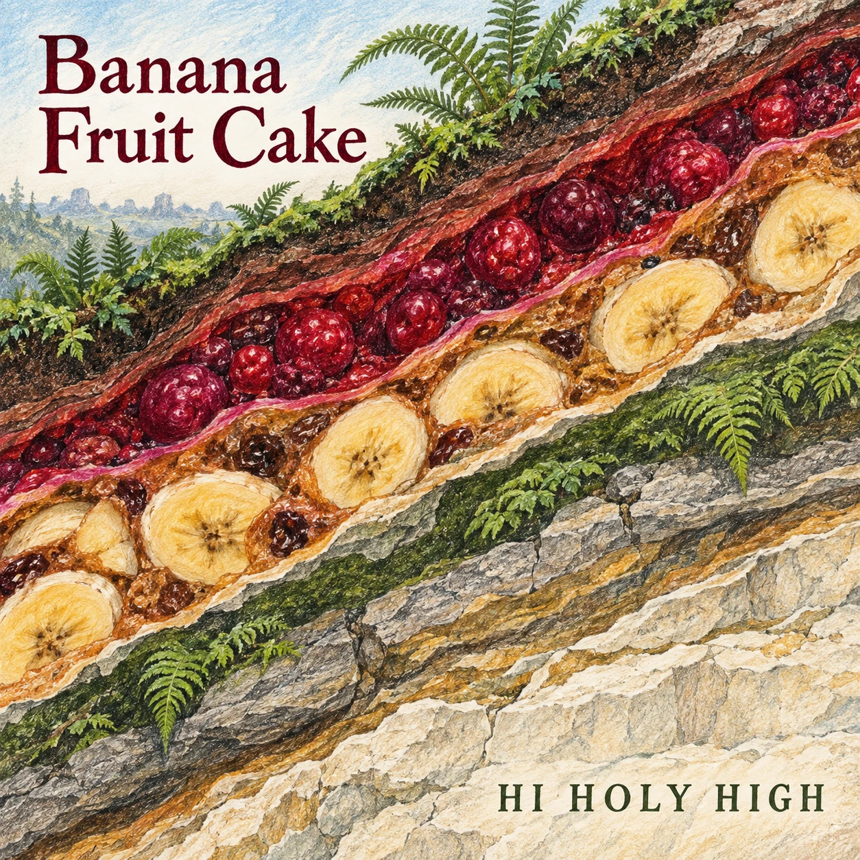 Arte provisional A-S1 · Banana Fruit Cake