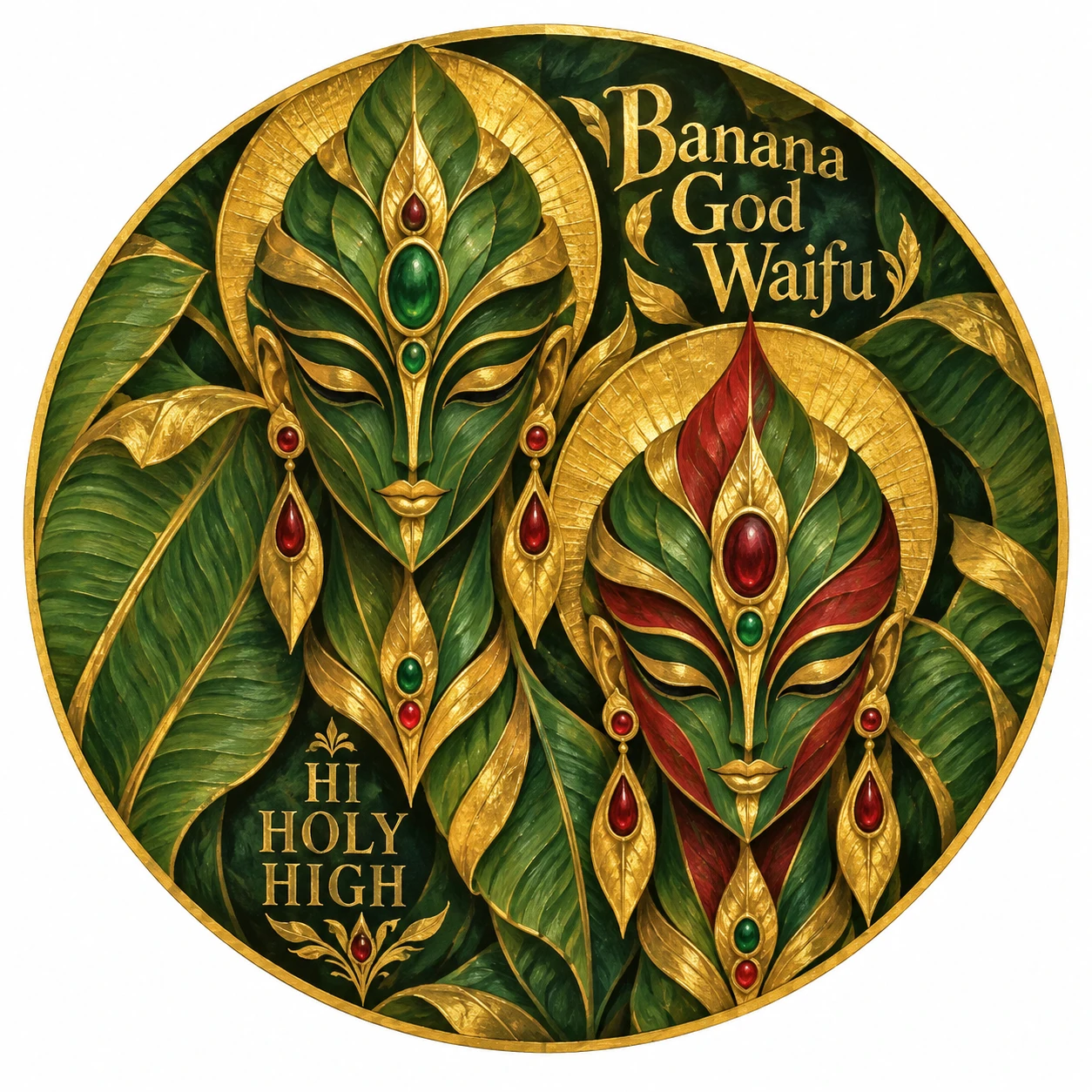 Arte provisional A-R1 · Banana God Waifu