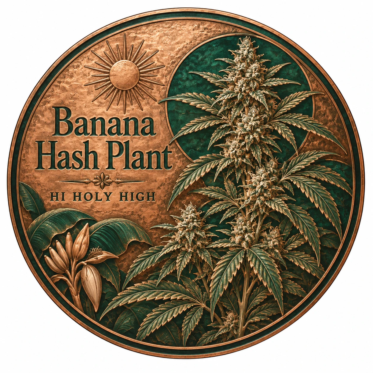 Arte provisional A-R1 · Banana Hash Plant