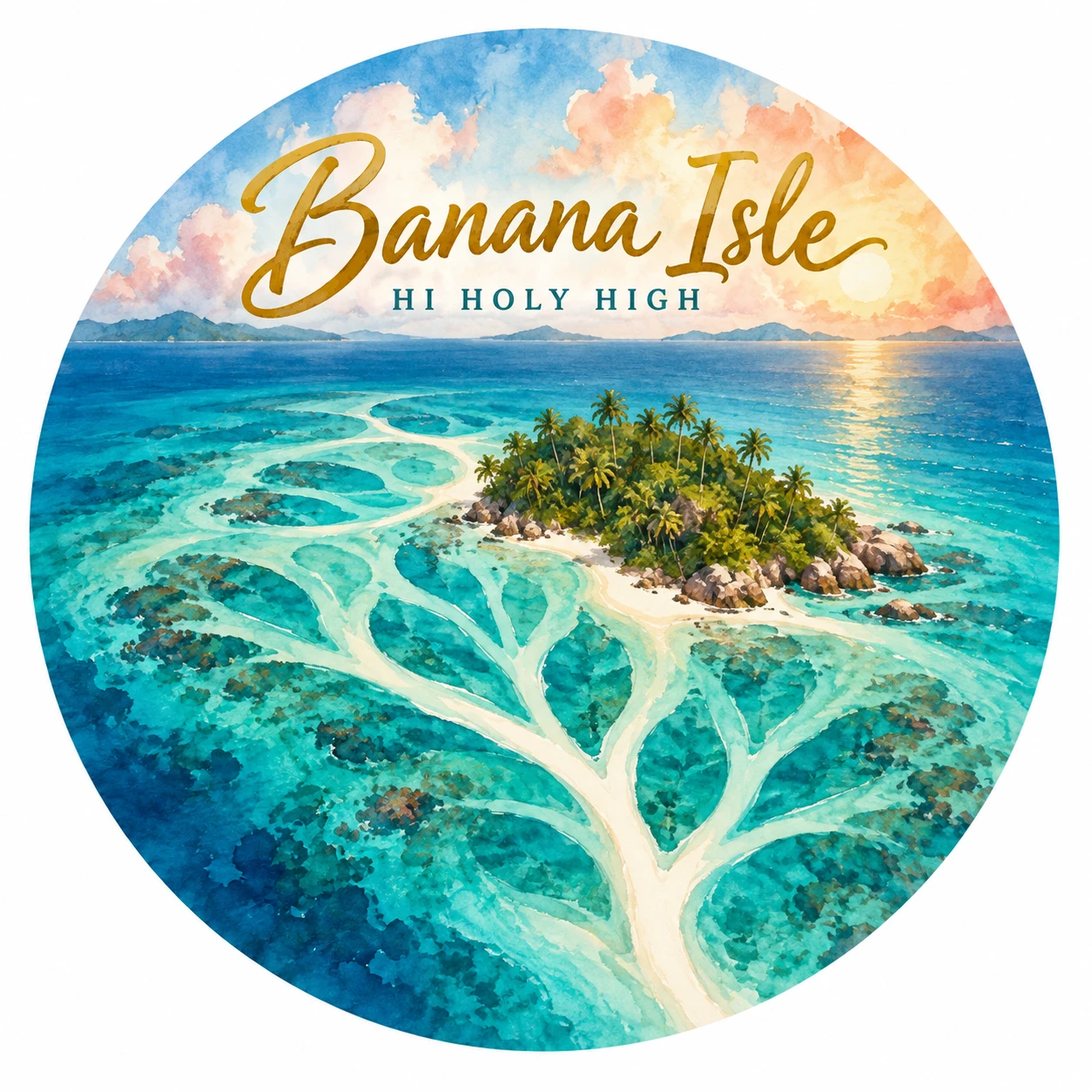 Arte provisional A-R1 · Banana Isle