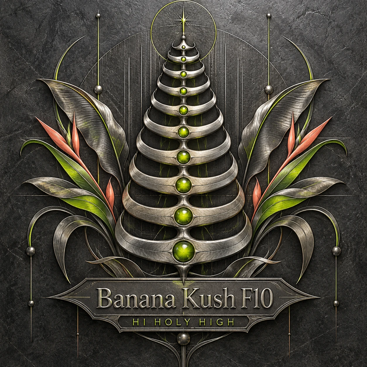 Arte provisional A-S1 · Banana Kush F10