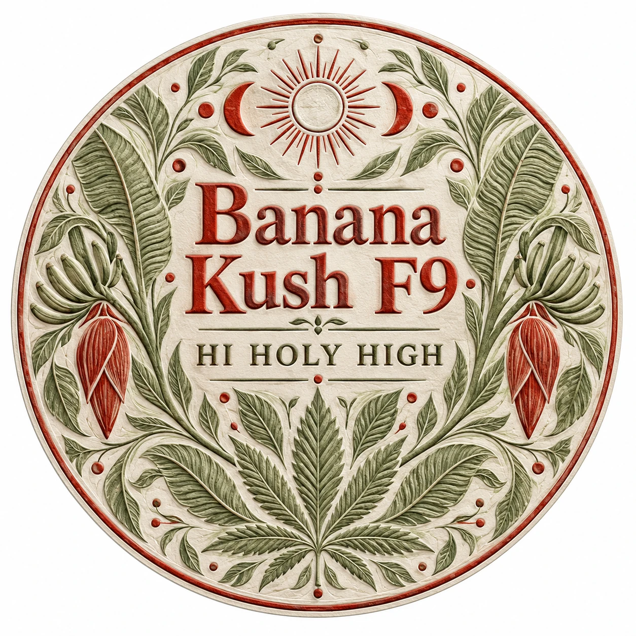 Arte provisional A-R1 · Banana Kush F9