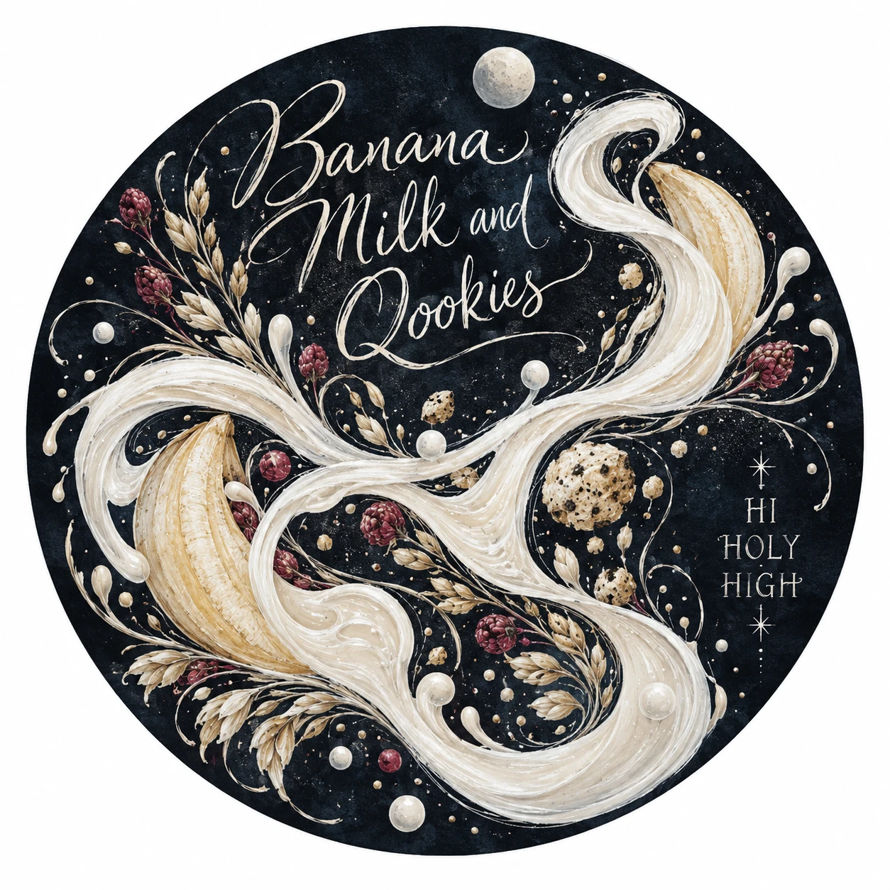 Arte provisional A-R1 · Banana Milk and Qookies