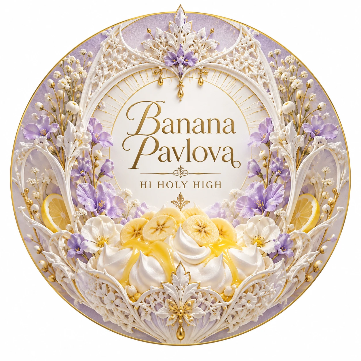 Arte provisional A-R1 · Banana Pavlova