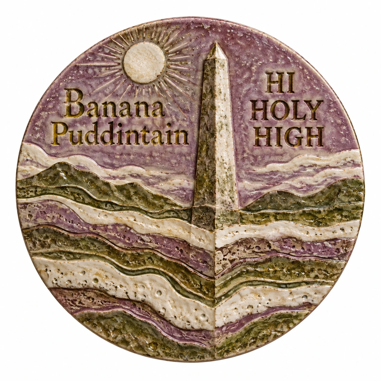 Arte provisional A-R1 · Banana Puddintain
