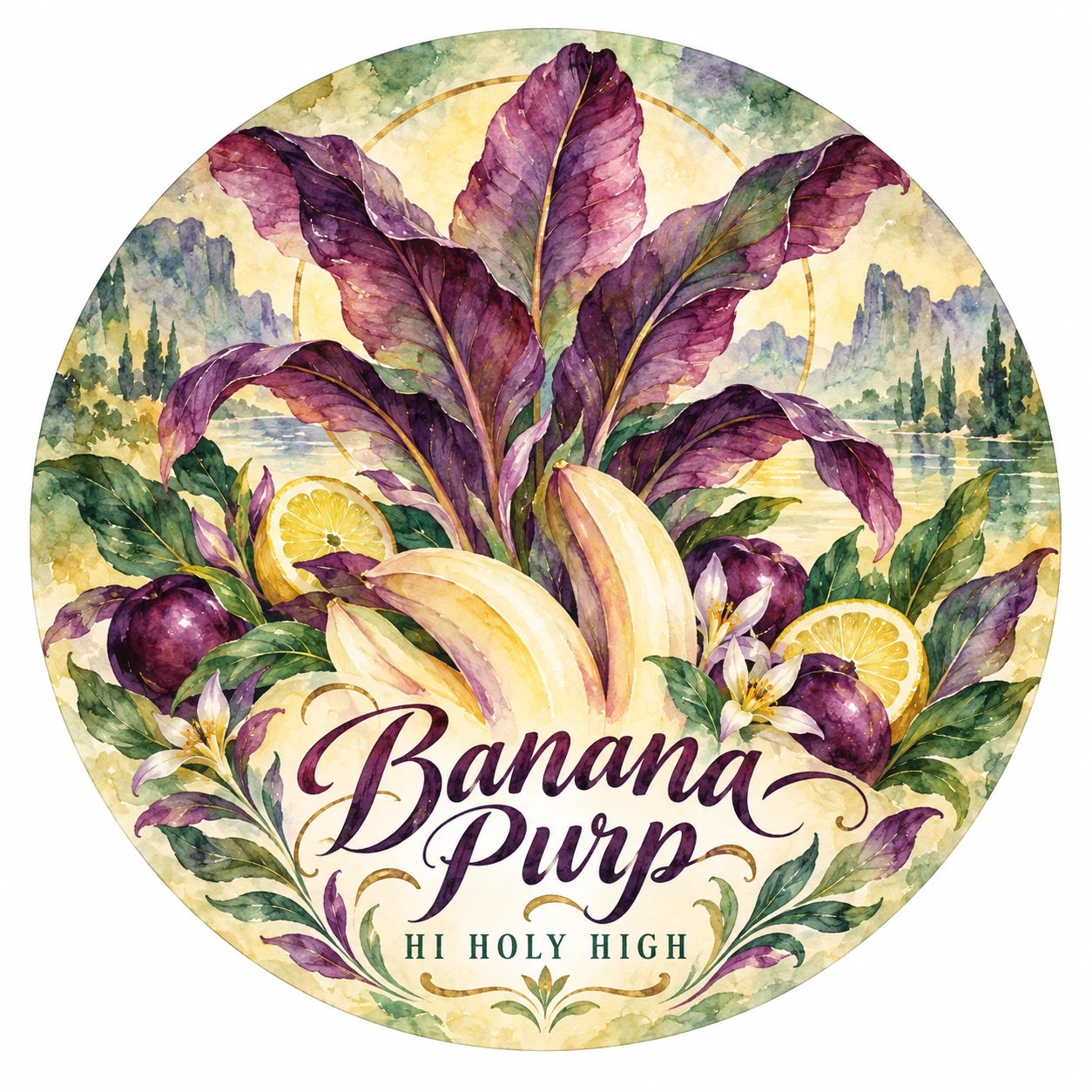 Arte provisional A-R1 · Banana Purp