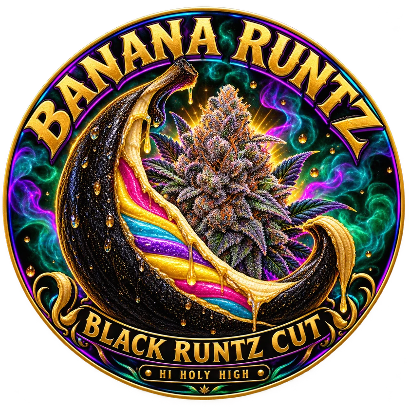 Bestbewertete runde Kunst für Banana Runtz (Black Runtz Cut)