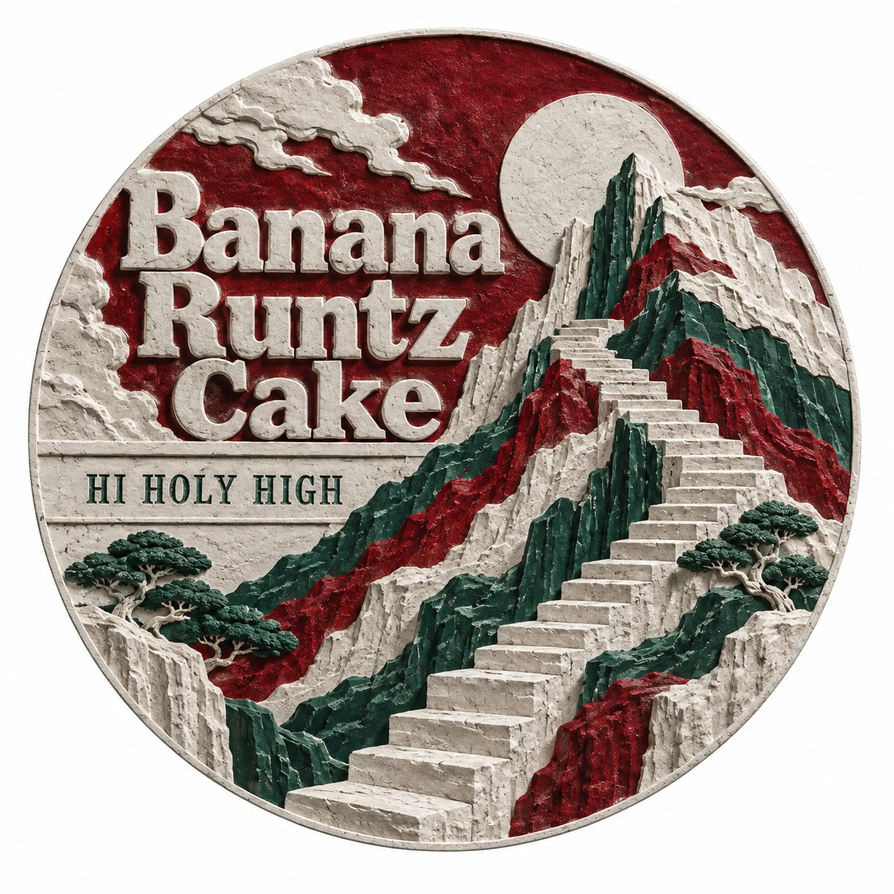 Arte provisional A-R1 · Banana Runtz Cake