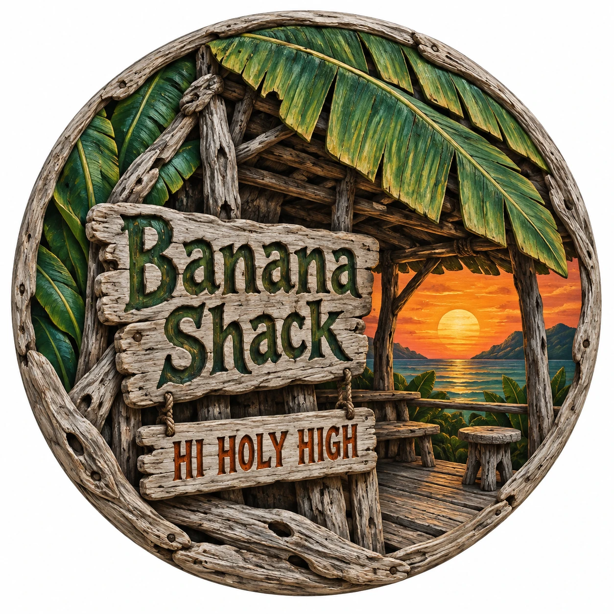 Arte provisional A-R1 · Banana Shack