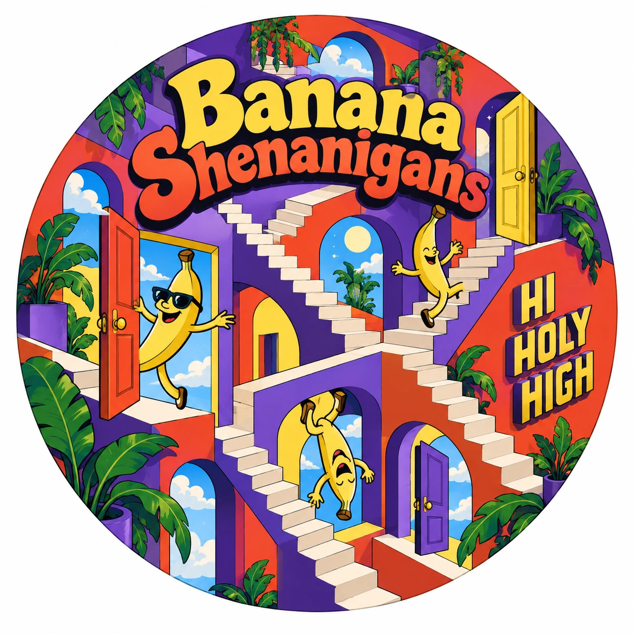Arte provisional A-R1 · Banana Shenanigans