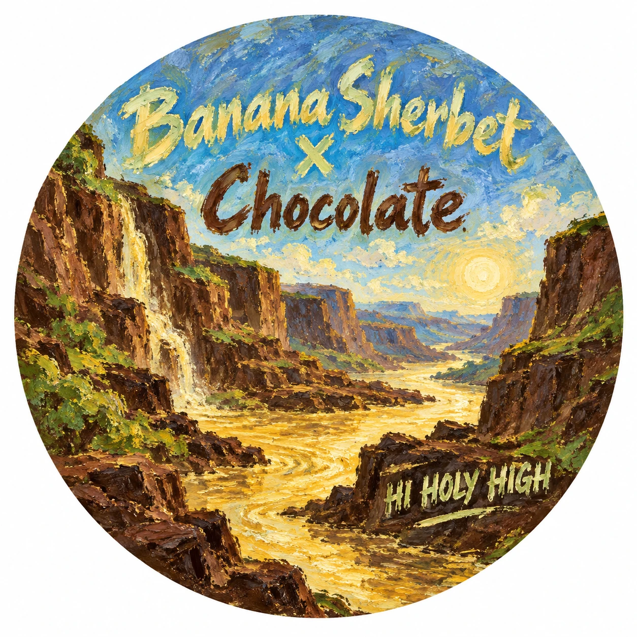 Arte provisional A-R1 · Banana Sherbet x Chocolate