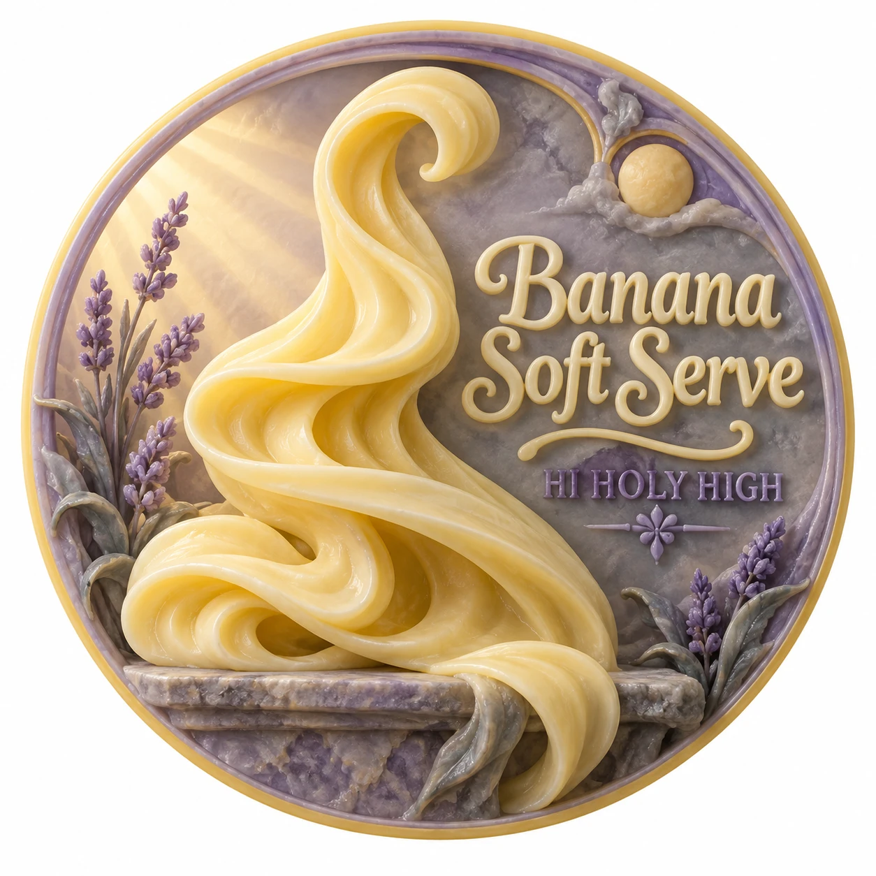 Arte provisional A-R1 · Banana Soft Serve