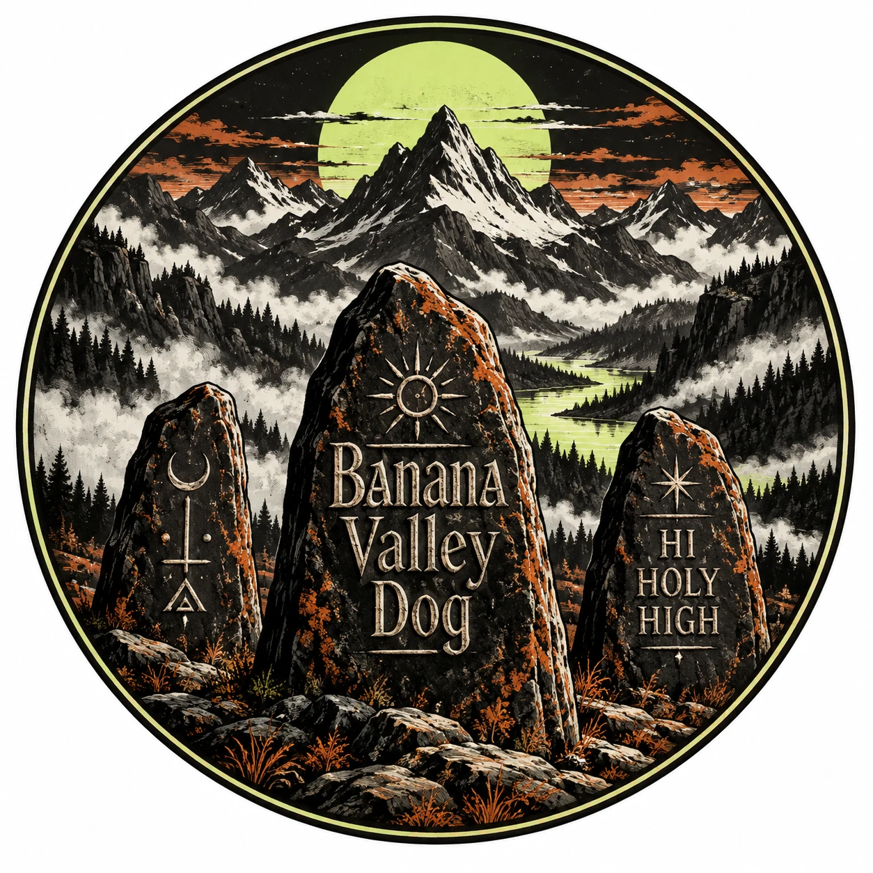 Arte provisional A-R1 · Banana Valley Dog