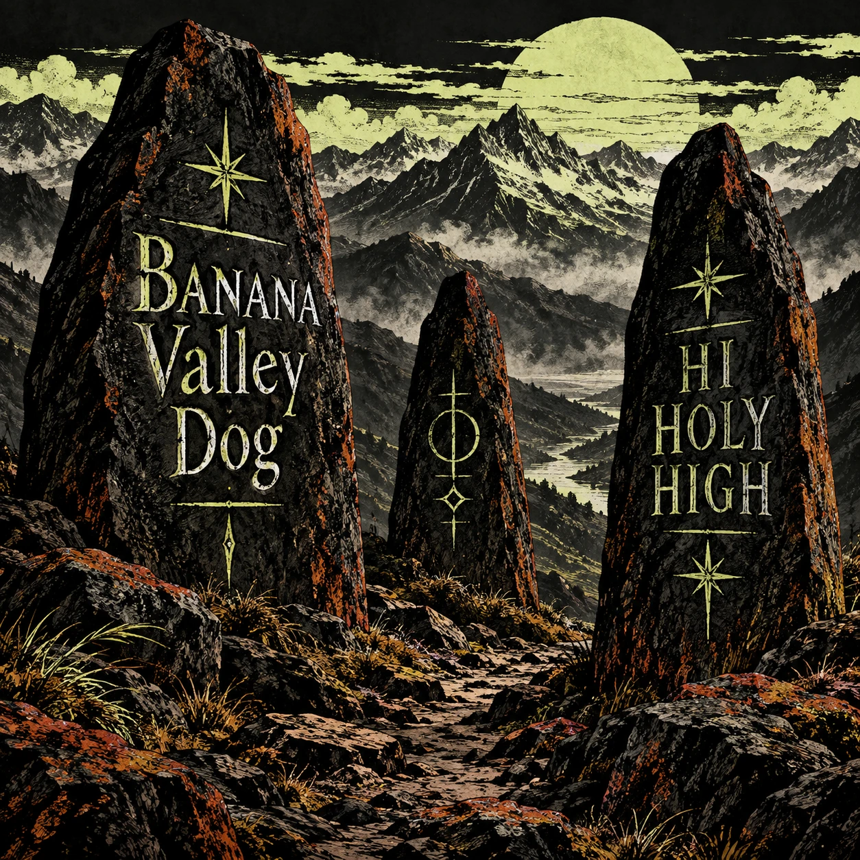 Arte provisional A-S1 · Banana Valley Dog
