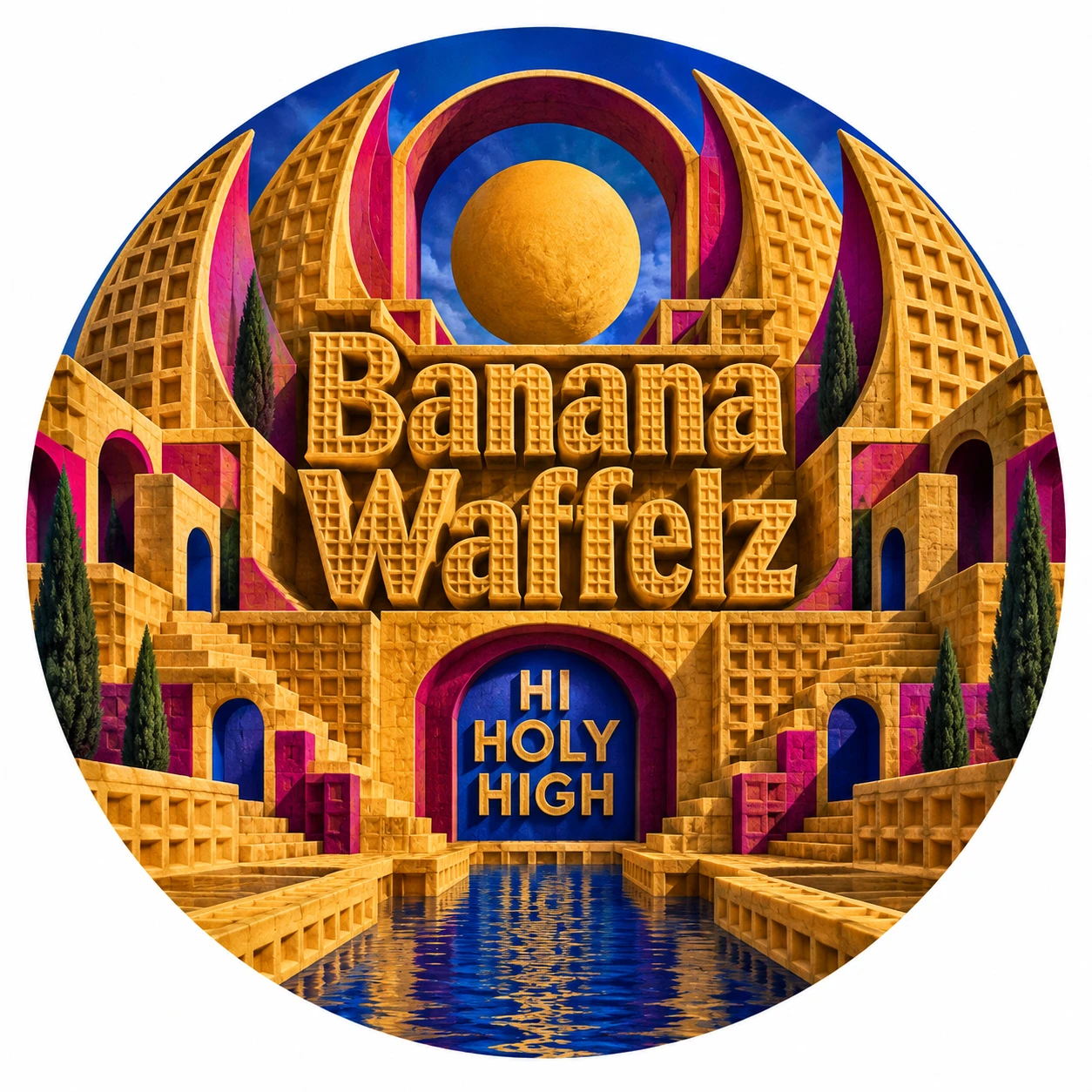 Arte provisional A-R1 · Banana Waffelz
