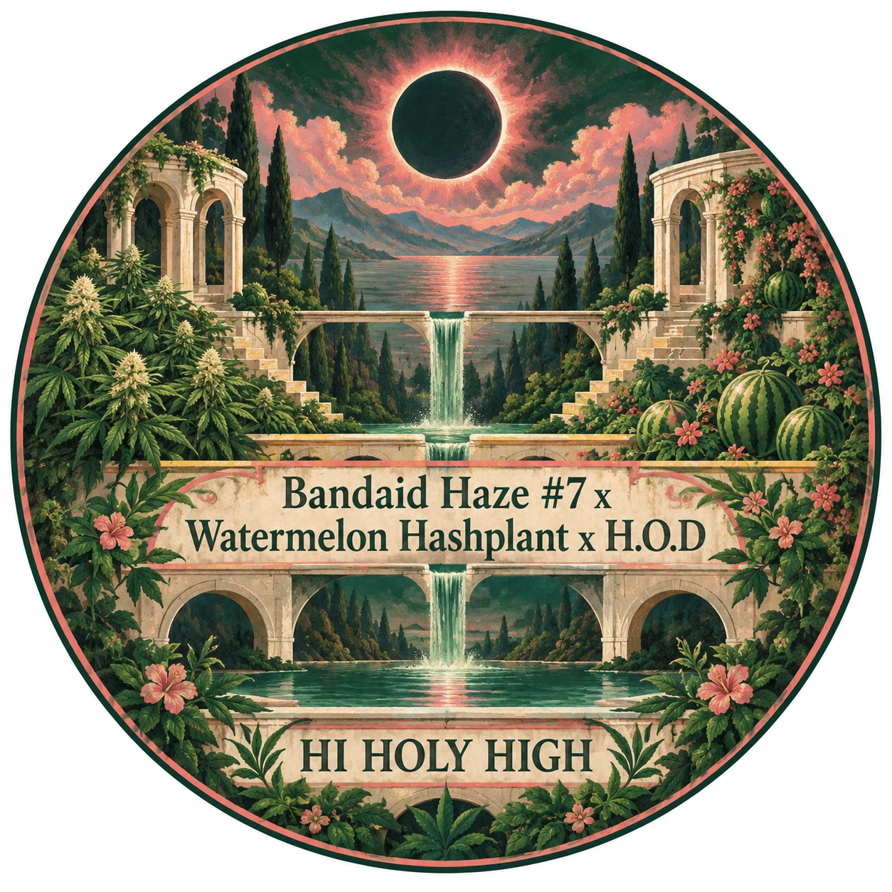 Provisional artwork A-R1 · Bandaid Haze #7 x Watermelon Hashplant x H.O.D