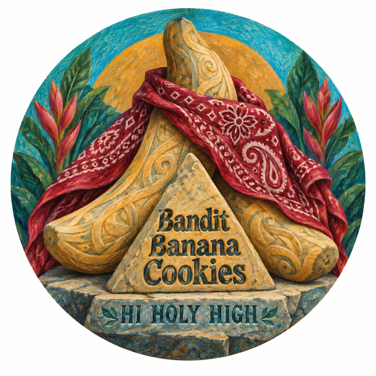 Arte provisional A-R1 · Bandit Banana Cookies