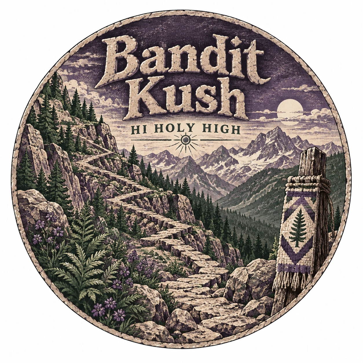 Arte provisional A-R1 · Bandit Kush