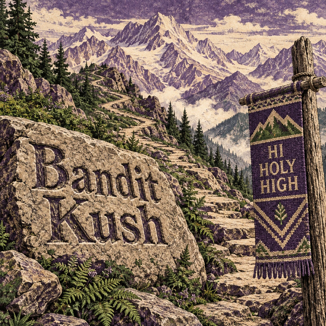 Arte provisional A-S1 · Bandit Kush