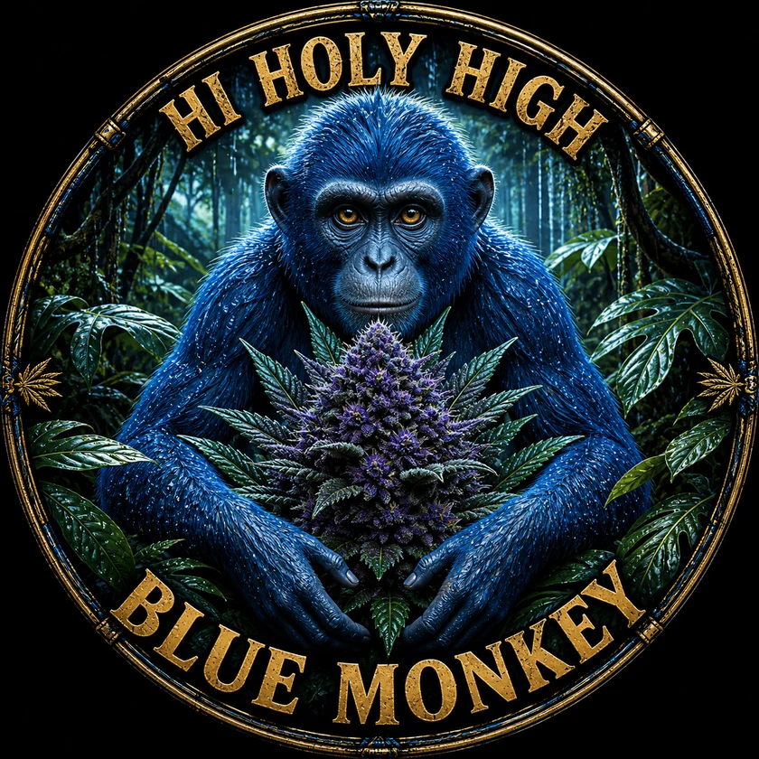 Bestbewertete runde Kunst für Blue Monkey