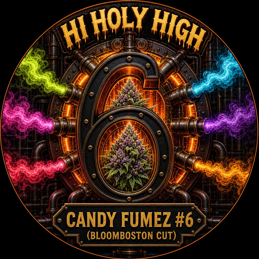 Bestbewertete runde Kunst für Candy Fumez #6 (BloomBoston cut)