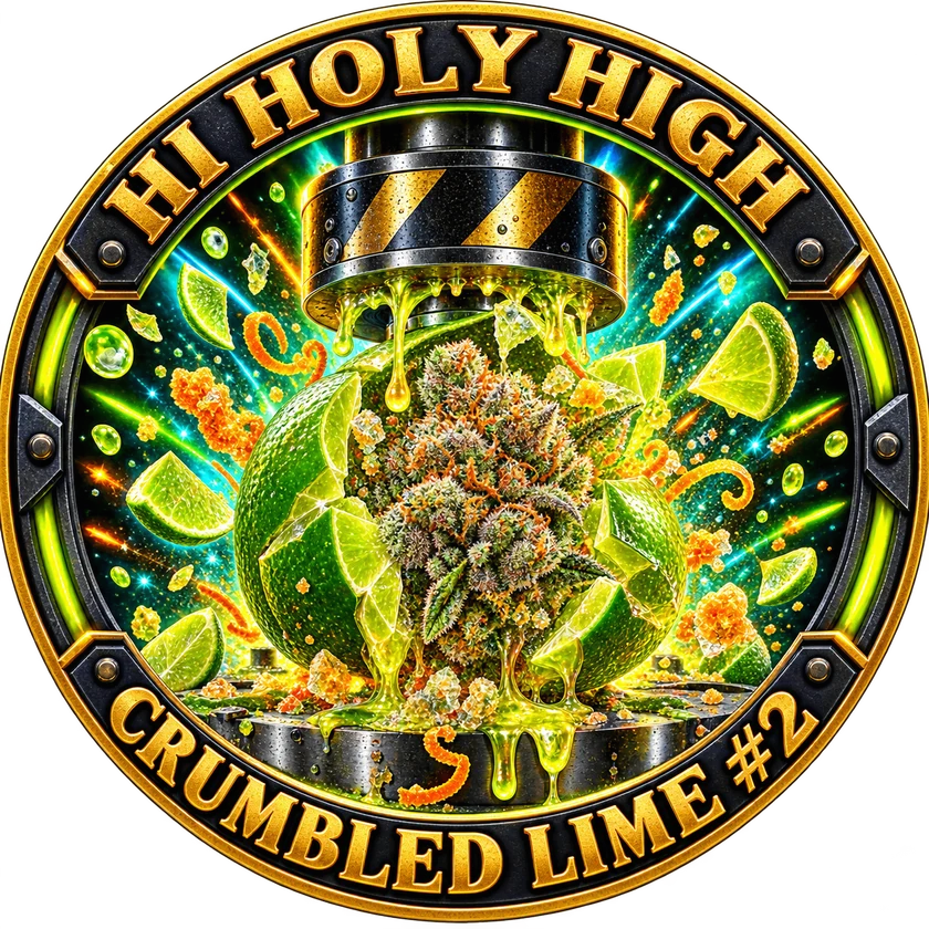 Top-rated round artwork for Crumbled Lime #2 Karma Genetics